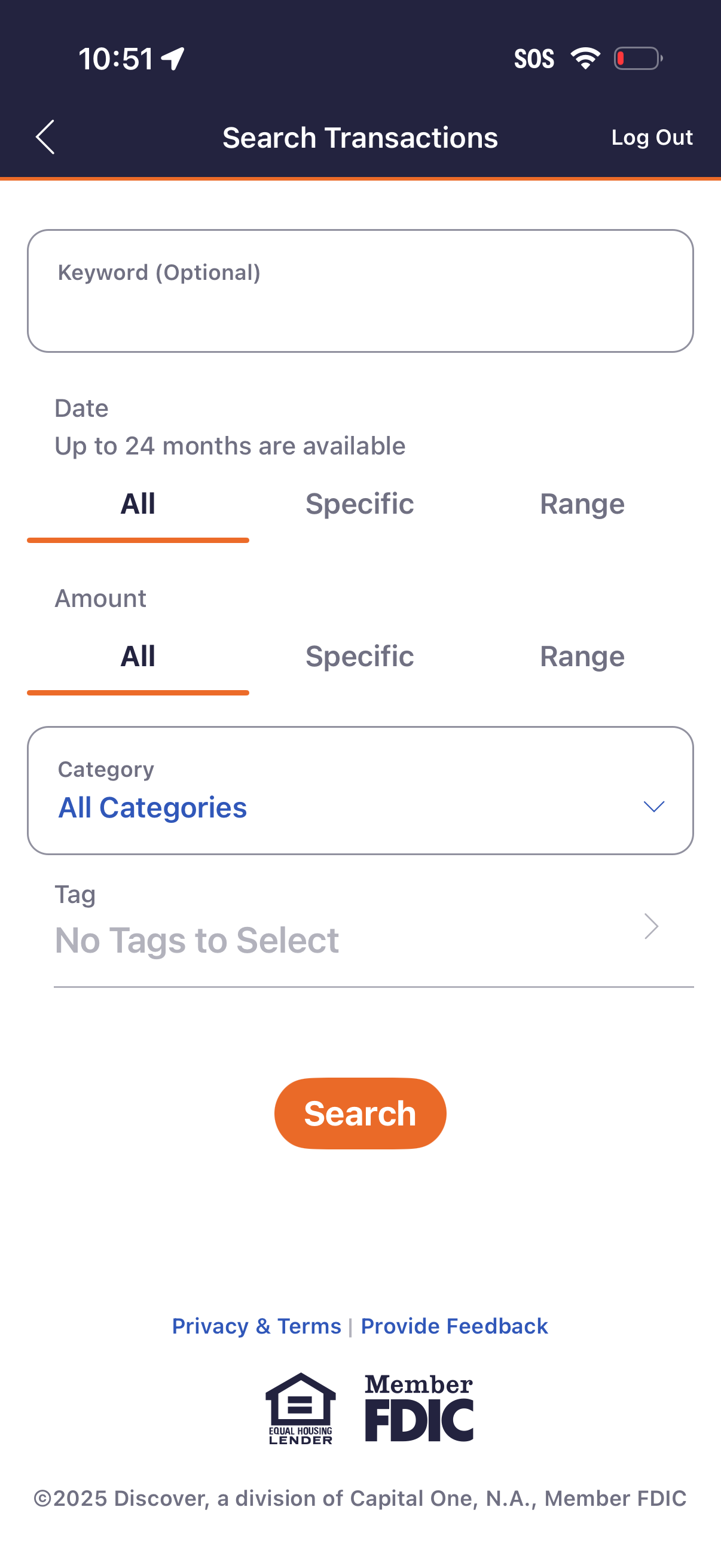 discover search screenshot